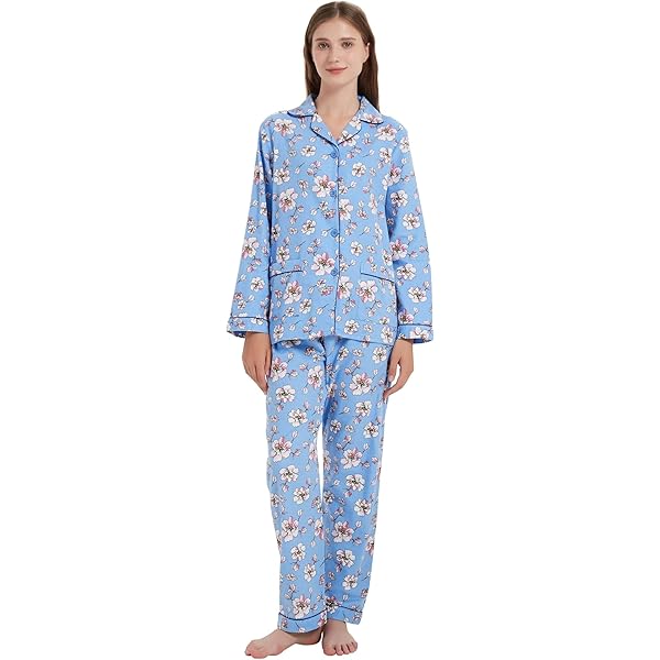 Pigiama da donna con stampa leopardata in flanella di cotone, con coulisse elastica in vita, a maniche lunghe, pantaloni, pigiama per tutte le