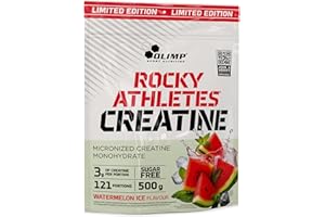 ‎OLIMP SPORT NUTRITION Olimp Rocky Athletes® Creatine - 500 g, Watermelon Ice - Creatine Monohydrate Pulver - Booster pre Workout