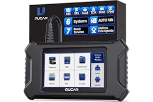 MUCAR Car Diagnostic Tool OBD2 Scanner, CS6 Car Scanner with 6 System (ABS SRS ECM TCM BCM TPMS) with 7 Reset Service (Oil EPB SAS ETS TPMS ABS DPF), Auto VIN Scan Tool for All Car Free Lifetime