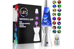 AONESY Lámpara de Lava, Lámparas de Lava para el Alivio del Estrés y Relajación, Lámpara Retro de Decoración del Hogar, Lámpara de Lava de 17 Cambios de Color Grande con Control Remoto para Adultos y