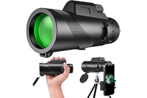 OURUI Fernrohr Monokular 50x60 HD für Erwachsene & Kinder, BAK-4 Prism FMC Teleskop mit Handy Halterung Stativ für die Vogelbeobachtung Jagd Wandern Konzertreisen