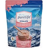 Purelife Himalaya Tuzu İyotlu İnce Pembe 500gr | Doğal Kristal Kaya Tuzu | Gurme | Rafine Edilmemiş | Mineralli Doğal Tuz | R
