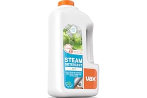Vax Steam Detergent Pet 1L Steam Cleaner Detergent, Hard Floor Cleaner Solution, Apple Burst Scent, Neutralise Pet Odours, Remove 99.9percent of Bacteria, 1-9-132813, White