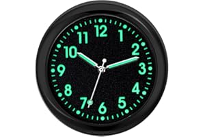 FULENYI Analog Car Clock for Dashboard, Small Air Vent Stick-On Time Display for Boat and Vehicle Decor
