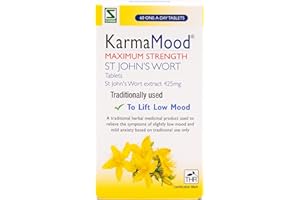 Schwabe KarmaMood Maximum Strength - St John's Wort Extract 425mg - Traditional Herbal Medicinal Product - 60 Tablets