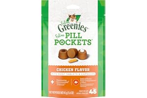 Feline Greenies Pill Pockets Chicken 45 Count - Pack of 2