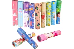 FANTESI 12 Stück Kaleidoskop Set Kaleidoskop Kinder Mitgebsel Mini Kaleidoskop Kinder Kaleidoskop Lernspielzeug für Jungen und Mädchen (Zufällige Farbe)(12 Pcs Zufällige Farbe)