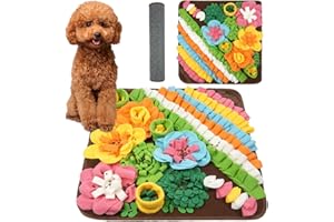 OSDUE Dywanik do węszenia dla psów, mata do karmy, treningowa mata dla szczeniaków, zabawka do wąchania, interaktywna zabawka, dywan do zabawy dla wszystkich ras psów, 50 x 50 cm