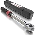 SuZhi 1/4-inch Drive Dual-Direction Click Torque Wrench (20-200in.lb / 2.26-22.6Nm) 90-tooth High Accuracy Torque Wrench