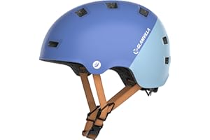 GLAMVILLA Casco de Bicicleta/Patinete Electrico Adulto, Casco Skate/Bici/BMX para Niños/Hombres/Mujeres,Ultraligero Casco Multifuncional,El Peso es Solo 260g/270g/280g