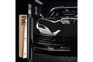 FINEST FOLIA Pellicola autoadesiva 3M 2080 per auto, 30 x 152 cm, per auto, moto, barca, pellicola protettiva 3D con canali d'aria per pellicola (G12 Gloss Black)