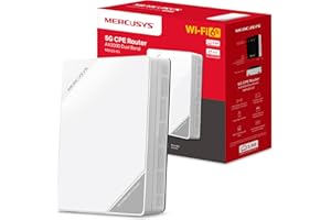 Mercusys MB520‑5G – Router 5G / WiFi 6 Dual Banda AX3000 con módem Integrado, Puerto 2,5 Gbps, Ranura Nano SIM y compatibilidad EasyMesh