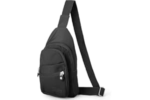 Zuimei Sling Bag Chest Bag for Women Men Waterproof Shoulder Bag Anti Theft Crossbody Bag, One Strap Small Backpack Lightweight Small Rucksack for Travel Hiking