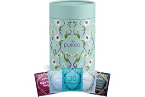 ‎PUKKA Pukka Tee Geschenkset, Bio Tee Dose "Seelenzauber", Manuka Honig, Kamille, Tee Set, Geschenkidee, 5 Varianten,30 Teebeutel