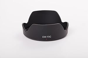 vhbw Pare-Soleil Compatible avec Canon EF-S 10-18mm f/4.5-5.6 is STM Objectif 67mm - Cache Noir, Plastique, Tulipe - Remplacement pour EW-73C