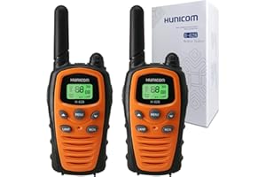 Walkie Talkies für Erwachsene Funkgeräte mit großer Reichweite - PMR, VOX Freisprecheinrichtung 5 km mit Taschenlampe LED-Hintergrundbeleuchtung