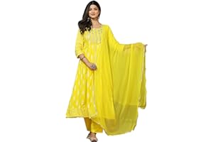 JD Finishing Rayon bedruckte Kurta mit Hose und Dupatta-Set für Damen, lang, mittellang, Kurtis, Mädchen, stilvoll, trendiges Design, Anarkali Kurta, knöchellang, gerade