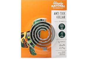 ‎SIMPLYNATURAL NATURAL PET FOOD Zeckenhalsband für Hunde Einstellbar 58cm, Zecken und Flohschutz für Hunde, Halsband Flohhalsband Hunde, Flohhalsband Katze, Zeckenhalsband für Katzen, Floh- und Zeckenhalsband Natürlich mit Zimt