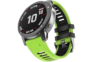 MYSNBKN Pulsera de Silicona Compatible con Fenix 7X/Fenix 6X Pro/Fenix 5X Correa, 26mm Pulsera de Repuesto Liberación Rápida para Fenix 5X Plus/Fenix 6X/Fenix 3/Fenix 3HR
