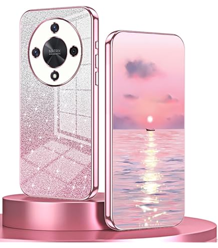 BORYA Case For Honor Magic6 Lite 5G (Magic 6 Lite), Shockproof Ultra Thin Premium Silicone Soft TPU Bumper Luxury Elegant Bling Electroplating Phnom - View #9