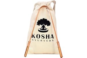 Limpiador de lengua de cobre | Raspador de Lengua | Naturalmente antimicrobiano y previene enfermedades de salud oral |Uso Recomendado por Dentistas |Kosha Ayurveda (1)