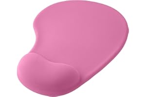 OcioDual Alfombrilla ratón Reposamuñecas Rosa Claro, Alfombra Raton Ordenador con Apoyo de Gel, Tapete Escritorio Mouse Pad Almohadilla Raton Ergonomica con Base de Goma Antideslizante