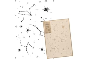 NAKLEO Stencil per Pittura 59x95cm, Costellazione Notte Cielo Modello per Pareti Grandi Dimensioni, Plastica e Riutilizzabile Fai Da Te Artigianato Decorazioni Casa, Muro Legno Tessuto Mobili
