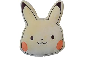 Homadict - Pokémon Kissen – Pikachu Japan – dekoratives Zubehör – weich und flauschig – Maße 40 x 35 cm – offizielles Pokémon-Lizenzprodukt