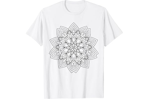 Mandala à peindre et colorier pour enfants T-Shirt