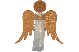 ‎STORM'S GARTENZAUBEREIEN Storm's Gartenzaubereien Engel Bausatz XXL als Gartendeko - Flügel und Kopf - Edelrost Deko Engelsflügel 46cm breit zum Basteln