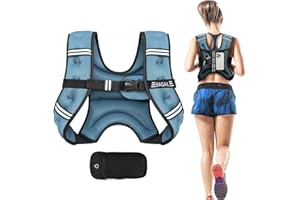 BAGAIL Kamizelka Obciążeniowa do treningu siłowego. Regulowany rozmiar w biuście, poręczna kieszeń. Wypełniona żelaznym piaskiem. Idealna na siłownię, jogę i ćwiczenia aerobowe.