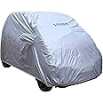 Amazon Brand - Solimo Basic Car Cover for Grand i10 NiOS (2019-2023) | UV & Dust Protection, Durable, Moderate Water-Resistant, Reinforced Stitching and Lightweight | Included Carry Bag (Grey)