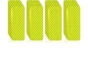 Azonee 20 Pcs Reflective Stickers Made of 3M DG3, Super Reflection, Safety Reflective Tape for Car Trailer Truck Bike Motorcycle, Fluorescent Yellow-Green, Outdoor Waterproof (3.15'' x 1.18'')