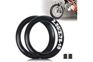 MTATCN (2-Pack) 2.75/2.50-10" Inner Tube Heavy Duty Replacement for Mini Pit Dirt Bike Crf50 Xr50, Razor MX500 MX650, PW50, JR50 DRZ70, MVX70, TR87 Angled Valve Stem