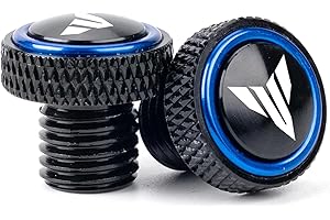 ZESIDIMO M10 x 1,25 agujero espejo tapas tornillos tornillos accesorios motocicleta CNC para Yamaha MT 07 09 10 MT07 MT09 SP MT10 FZ09 FZ07 (azul)