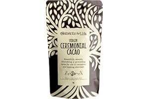 ELEMENTS FOR LIFE AMAZING RAW CHOCOLATE Ceremonial Cacao Paste 1kg | Virgin & Pure Quality Ceremonial Grade Cacao | Ethically Sourced Premium Chocolate | Vegan, Gluten, & GMO Free | Packaged in 100% Plastic-Free Compostable Bags |