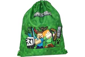 Theonoi Minecraft mały worek na siłownię, worek do pływania, torba sportowa, worek na buty, plecak sportowy