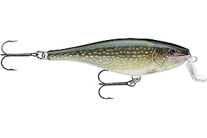 Rapala - Leurre de Pêche Super Shad Rap - Matériel de Pêche avec Corps en Balsa - Leurre Pêche d'Eau Douce - Profondeur de Nage de 1,5 à 2,7m - 14cm / 45g - Fabriqué en Estonie - Silver Pike