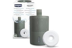 STARWAX - Absorbente de Humedad y Pastilla Absorbente 500g - Absorbe la humedad y protege del moho - Caqui - Antiolor - Silencioso - 1 Pastilla trata 25m² durante 3 meses.