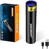 DARKBEAM 365nm UV Flashlight Black Light, LED Super Mini Portable USB Rechargeable Wood Light, Ultraviolet Flashlight, Urine 