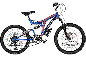 BICICLETTE CANELLINI Bicicleta infantil Full Suspensión de 20 pulgadas, color 6 V