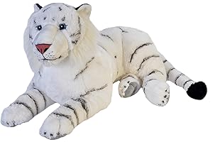 Wild Republic Jumbo White Tiger Giant pluszowa pluszowa zabawka, prezenty dla dzieci, 76 cm