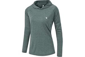 YSENTO Women's Long Sleeve Running Hoodie Gym Sports Yoga Tops Shirts UPF 50+ with Thumb Hole