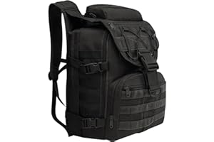 Wesoke 35L Military Tactical Backpack Black Large Army 3 Day Assault Pack Bag for Men, 35 Liter Molle Backpack Daypack for Man Women, Big Camping Hiking Rucksack for Outdoor Travel Climbing
