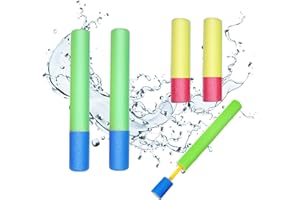 YODEN 4Pcs Wasserpistolen für Kinder, Kinder Schaum Wasserpistole,Schaumwasserspritzpistole, mit 2PCS 30cm Wasserspritzpistolen Groß und 2pcs 15cm Wasserpistole Klein,Perfekt für Strand, Pool
