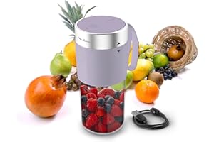 Moulinex Lightmix, Frullatore Portatile 300ml, Potente e Silenzioso, Bicchiere in Tritan Infrangibile, Lunga Autonomia e Auto Spegnimento, Colore Lilaclay, LM1CS6