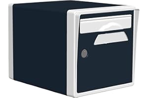 CBOUTIC Boite aux Lettres 1 Porte Gris Anthracite-Blanche - CREASTUCE-07-SF