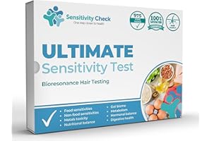 Sensitivity Check SC Food Intolerance Test Kit -At Home Screen for 975 Different Food intolerances - Hair strand food intolerance Test Kit for Adults - Quick and Easy Allergy Test at Home Self-Test
