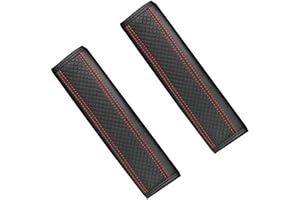 ysister Almohadilla Cinturon Coche,2 Piezas Protector Cinturón de Seguridad,Retirable cómodo,para Los Cinturones de Seguridad/Mochila/Bolso Bandolera/Mochila Portabebés para Niños y Adultos Negro