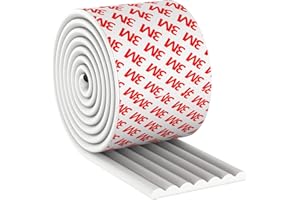 YICHYAYA Kantenschutz selbstklebend, 2M Weichem extra Breit Schaumstoff Kantenschutz für Möbel Kantenschutz Baby Sicherheit Kindersicherheit Kinderschutz Stoßschutz für scharfe Kanten Tisch Möbel, weiß